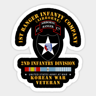 1st Ranger Inf Company - 2nd ID w KOREA SVC X 300 Sticker